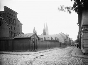 Upsala Bayerska Bryggeris magasin i kv. Sandbacken, 1901-1902 Foto: Alfred Dahlgren
