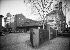 Mjölkcentralen i korsningen Storgatan – S:t Persgatan, 1934. Foto: Paul Sandberg